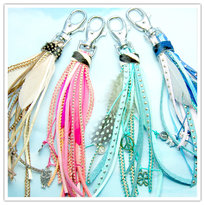 Tashanger met (restjes) veter