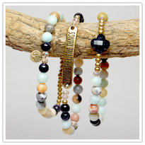 Geregen edelsteen armbandjes