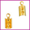 Metalen veterklem 10x4,5mm goud