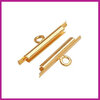 Miyuki slide end tube 10mm Goud