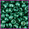 Rocailles 6/0 (4mm) metallic shine ocean green