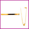 Metalen corsage speld 50mm goud