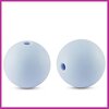 Siliconen kraal rond 15mm baby blauw