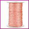Macram&eacute; draad gevlochten 1mm coral orange