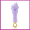 Resin hanger hart &quot;Mano Fico&quot; sheer lilac-goud