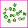 Glasmix millefiori kraaltjes bloem groen