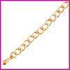 DQ metaal verlengketting met druppel Rosegold