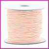 Gekleurd elastisch draad &Oslash;0,8mm per meter Light peach 