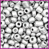 Rocailles 6/0 (4mm) Aluminium zilver