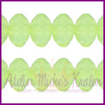 Acryl facet kraal disc 6x4mm chrysolite green opaal