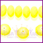 Acryl facet kraal disc mat Neon Geel OP=OP
