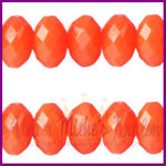 Acryl facet kraal disc Neon Oranje OP=OP