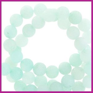 Jade mat turquoise green rond &Oslash;8mm