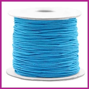 Gekleurd elastisch draad &Oslash;0,8mm per meter aqua blue