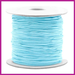 Gekleurd elastisch draad &Oslash;0,8mm light turquoise blue