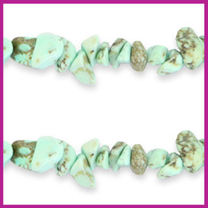 Chipstone kralen neo mint green