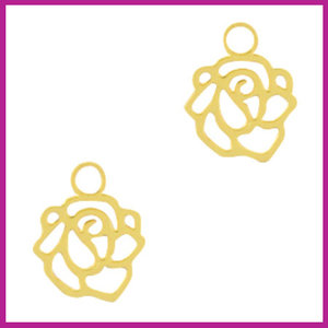 Bohemian metaal bedel roos goud