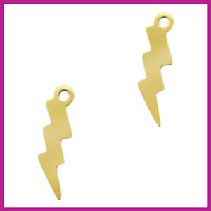 RVS stainless steel bedel bliksem goud