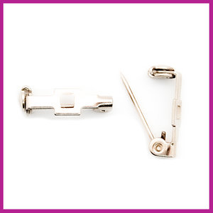 Metalen corsage speld 17mm zilver