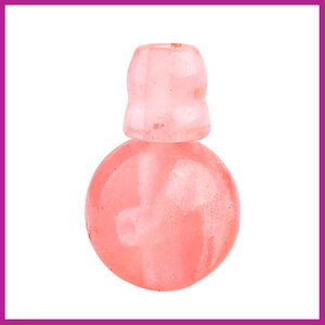 Mala Guru kraal cherry quartz roze