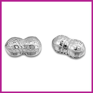 RVS stainless steel kraal pinda zilver