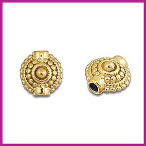 RVS stainless steel kraal stippen goud