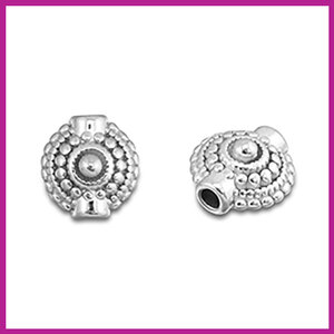 RVS stainless steel kraal stippen zilver