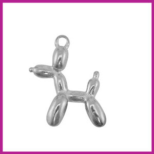RVS stainless steel ballon hond zilver