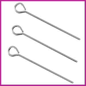 DQ metaal kettelstift 25mm antiek zilver