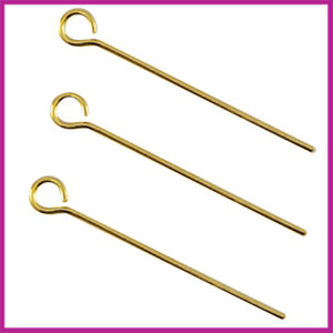 DQ metaal kettelstift 25mm Goud