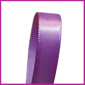 Satijnlint 10 mm paars per meter