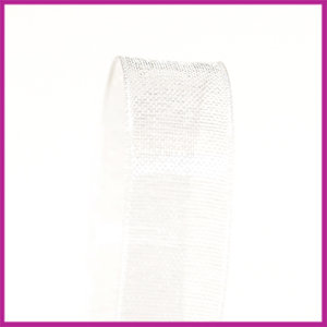 Organza lint 10 mm grijs per meter