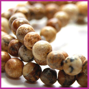 Jaspis Landschap rond &Oslash;6 mm