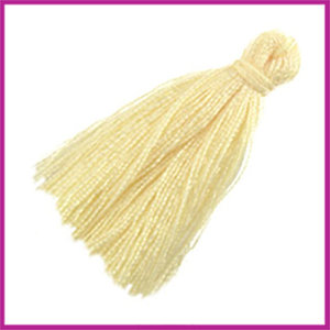 Kwastje ca 23mm Pastel jonquil geel