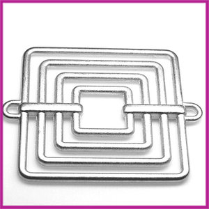 Geborsteld metaal vierkant tussenstuk