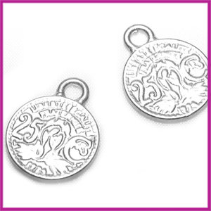 Geborsteld metaal muntje