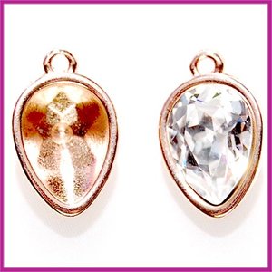 DQ metaal setting voor SW Fancy 4320 14x10mm ROSEGOLD