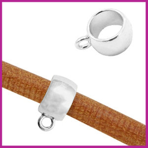 BQ metalen kraal met oog &Oslash;3,7mm antiek zilver