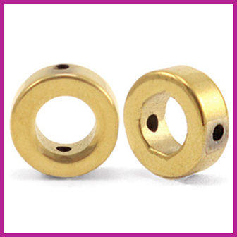 Hematiet kraal cirkel 8mm Gold