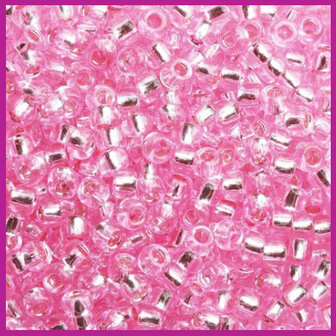 ToHo rocailles 8/0 Silver Lined Pink