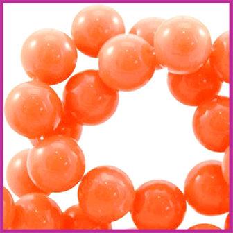 Perla beads rond &oslash;6mm Orange