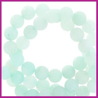 Jade mat turquoise green rond &Oslash;8mm