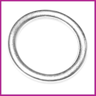 Metaal ring &Oslash;2,5cm antiek zilver 