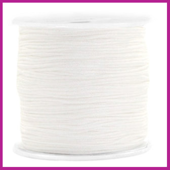 Macram&eacute; draad &Oslash;0,8mm Snowy white