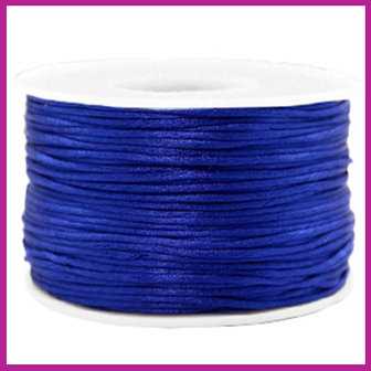 Satijnkoord &Oslash;1,5 mm cobalt blue