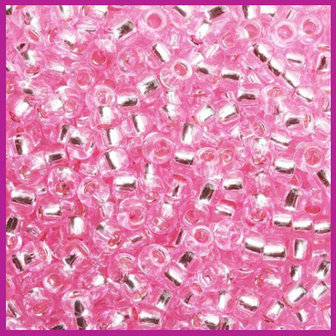 ToHo rocailles 11/0 Silver Lined Pink