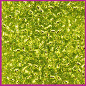 ToHo rocailles 11/0 Silver Lined Lime Green