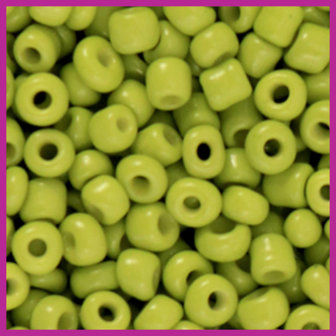 Rocailles 6/0 (4mm) Light olive green