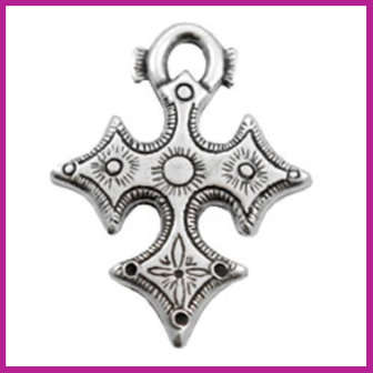 TQ metaal Keltisch kruis Antiek zilver