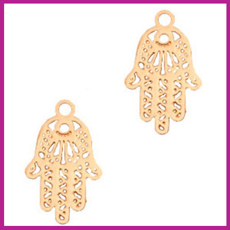 Bohemian metaal bedel hamsa hand Rosegold